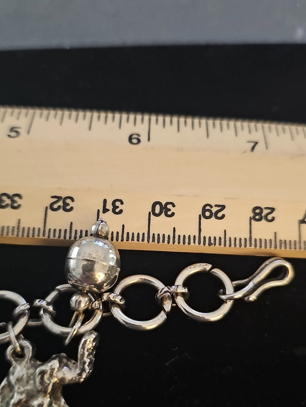 Unbranded Vintage Style Animal Charm Bracelet Women Sz 7.5 Silver Elephant Camel